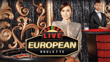 Live European roulette