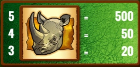 Wild Life Rhino symbol